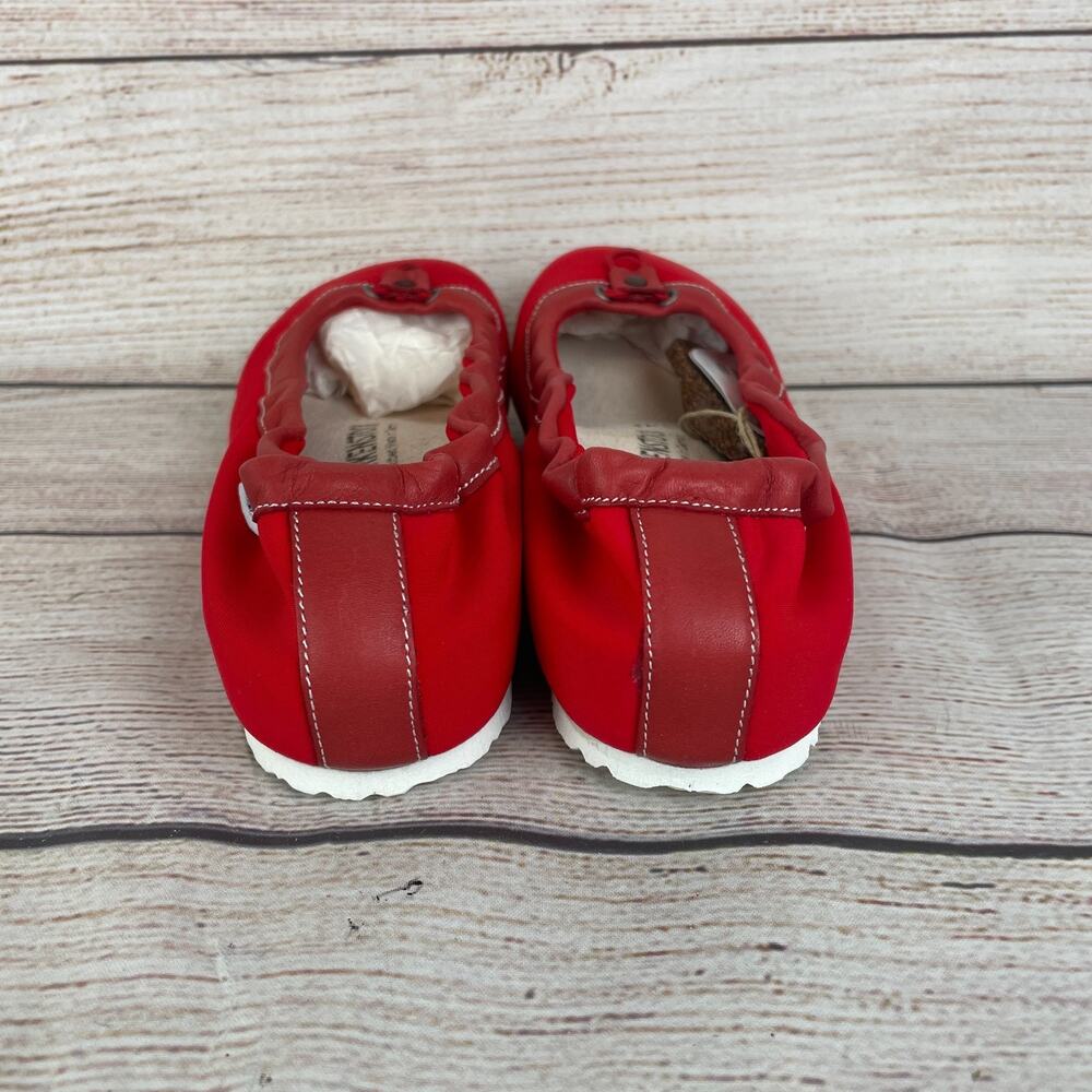 Birkenstock Ponca Womens EU 38 US 7 Narrow Ballet Flats Red - Picture 5 of 11